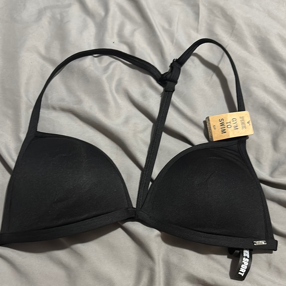 Victoria's Secret Black Triangle Bra swim